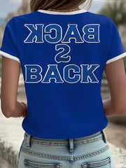 Women's Baseball Lover Champion Printed T-shirt