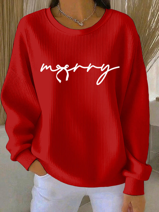 Women's Christmas Print Casual Sweatshirt