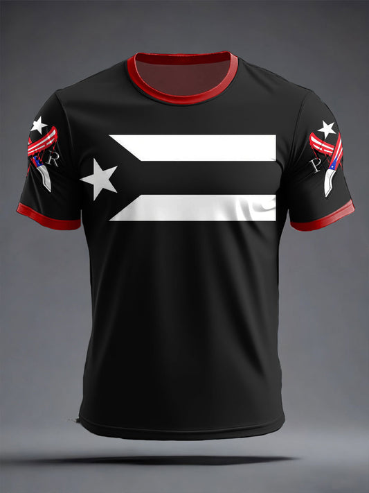 Men's Puerto Rico Art Printed T-shirt