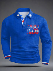 Men's Puerto Rico Art Printed Casual Tops