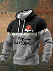 Men's Christmas Funny Feeling Printed Hoodie