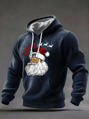 Men's Santa Claus FDT Print Casual Hoodie