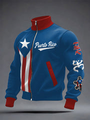 Men's Puerto Rico Proud Printed Coat