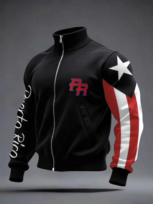 Men's Puerto Rico Proud Printed Coat