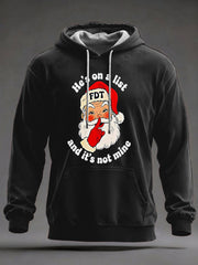 Men's Christmas FDT Print Casual Hoodie