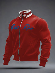 Men's Puerto Rico Proud Printed Coat