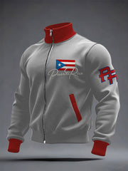 Men's Puerto Rico Proud Printed Coat