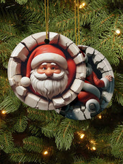 Merry Christmas 3D Art Printed Acrylic Decorative Ornament