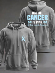 Men's Prostate Cancer Awareness Printed Casual Hoodie