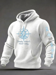 Men's Prostate Cancer Awareness Printed Casual Hoodie