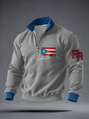 Men's Puerto Rico Printed Casual Tops