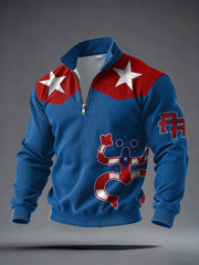 Men's Puerto Rico Printed Casual Tops