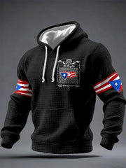 Men's Puerto Rico Proud Art Printed Hoodie