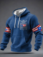 Men's Puerto Rico Proud Art Printed Hoodie