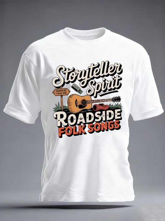Men's Todd Snider Inspired Folk Music Art Acoustic Storyteller Americana Illustration Classic short sleeves t-shirt