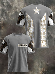 Unisex Puerto Rico Taino Proud Art Printed T-shirt
