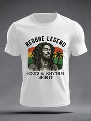 Men's Reggae Legend Print Commemorative Tee