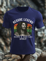 Men's Reggae Legend Print Commemorative Tee