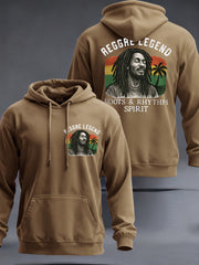Men's Reggae Legend Print Commemorative Hoodie