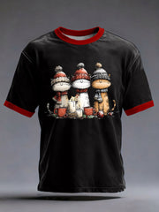 Men's Christmas Printed Casual T-shirt