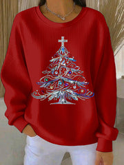 Women's Christmas Print Casual Sweatshirt