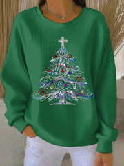 Women's Christmas Print Casual Sweatshirt