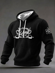 Men's Highland Cow Art Print Casual Hoodie
