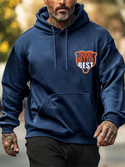 Men's Good Better Best Print Gift For Football Fans Gameday Casual Hoodie