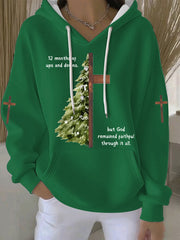 Women's Christmas Print Casual Hoodie