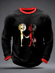 Men's Rock Music Inspired Waffle Top