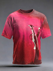 Men's Rock Music Inspired Printed T-shirt