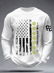 Men's Pickleball Enthusiast Waffle T-Shirts