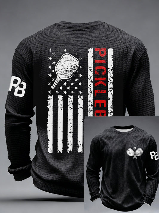 Men's Pickleball Enthusiast Waffle T-Shirts