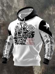 Men's Puerto Rico Taino Proud Art Printed Hoodie