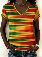 Women's Reggae Music Inspired Print T-Shirt