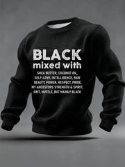 Men's Black History Month Waffle Sweatshirt