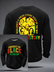 Men's PRODUCT OF BLACK HISTORY Waffle Long Sleeve T-Shirt