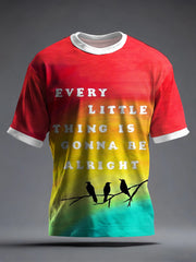 Men's Reggae Music Inspired Print T-Shirt