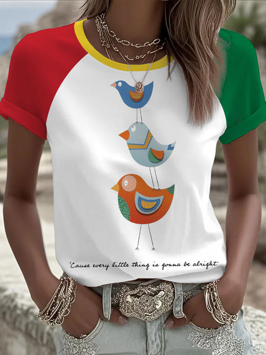 Women's 'Every little thing is gonna be alright' T-shirt