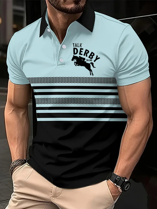 Men's Derby Horse Racing 2026 Print Shirt