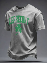 Unisex St. Patricks Day Shamrocks Funny Printed T-shirt