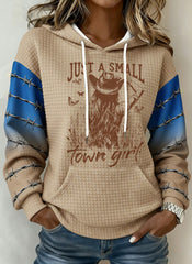 Women's Just A Small Town Girl Printed Hoodie