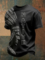 Men's Gathering of Nations Pow Wow Indian Native Art Print T-shirt