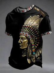 Men's Gathering of Nations Pow Wow Indian Native Art Print short sleeves t-shirt