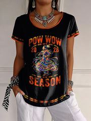 Women's Gathering of Nations Pow Wow Indian Native Art Print T-shirt