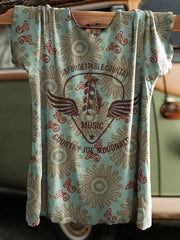 Women's Country Joe Hippie Music Short Sleeves T-shirt
