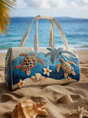 Sea Turtles Print Large Capacity Tote Bag