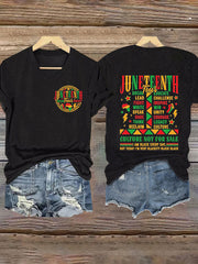 Women's Juneteenth 1865 Printed Short Sleeves T-shirt