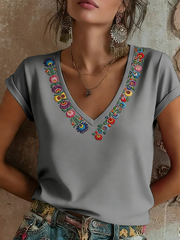 Women's Cinco De Mayo Printed short-sleeved T-shirt