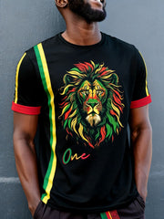 Men's Juneteeth Black Pride Art Printed T-shirt